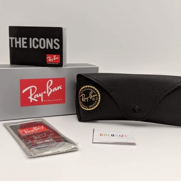 LIKE NEW RayBan Wayfarer RB2140 Black Ray ban sunglasses - Picture 10 of 16